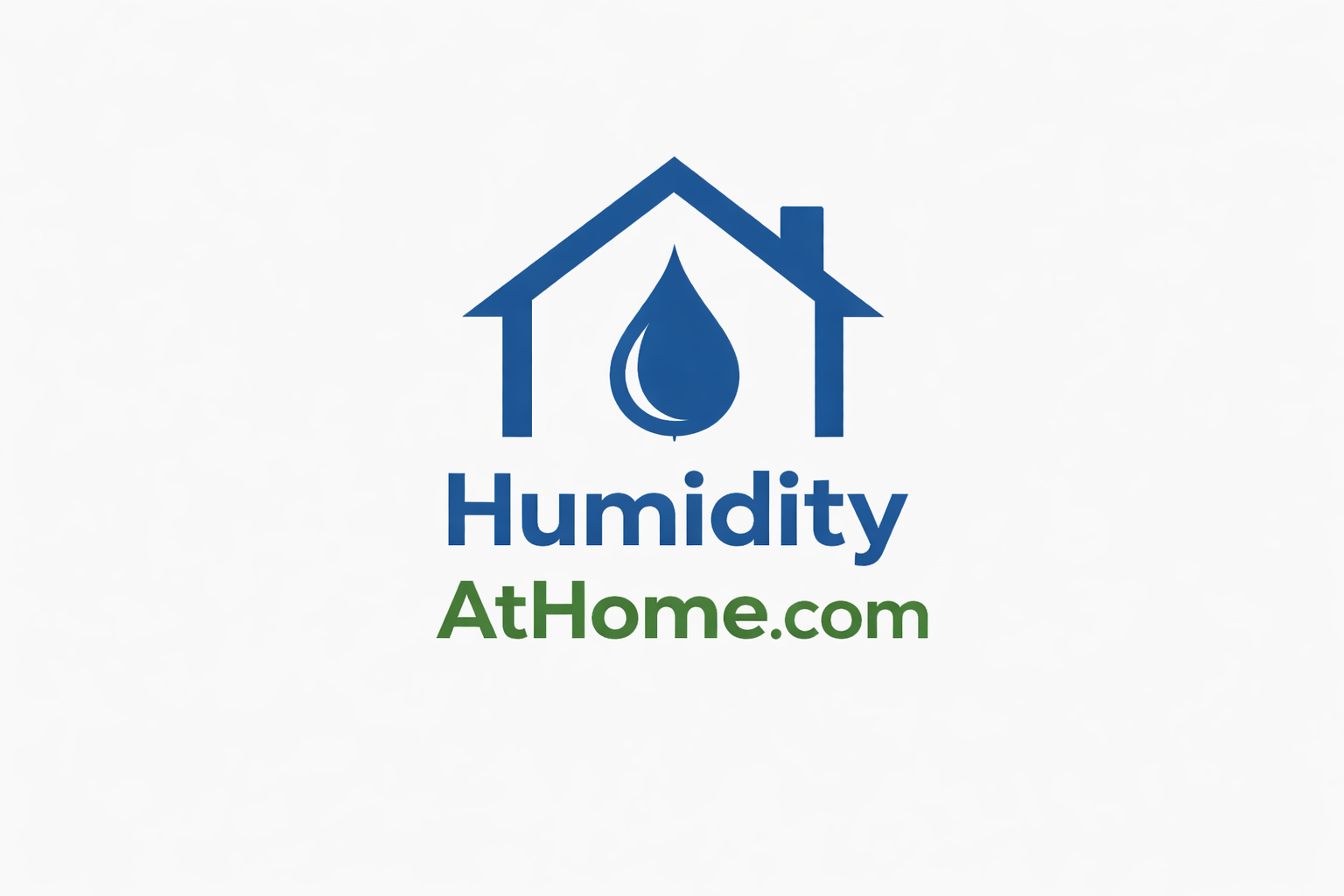 Humidity At Home Logo a house with a water drop